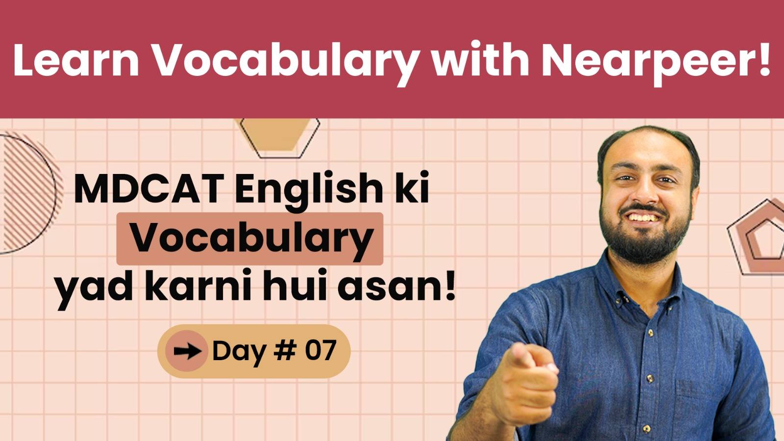 Learn MDCAT Vocabulary with Nearpeer - Day 7